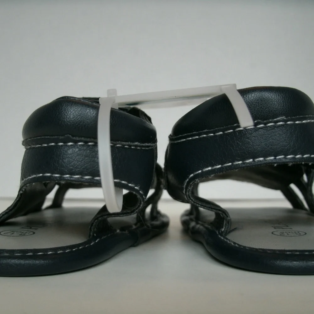 Children's Place Boys Sandals Navy Fisherman Baby Size 6-12 Months